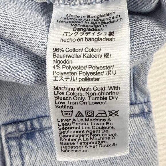 J Crew Factory Lightweight Drapey Cargo Jogger Jean Size 25 Light Wash Blue - Picture 11 of 16